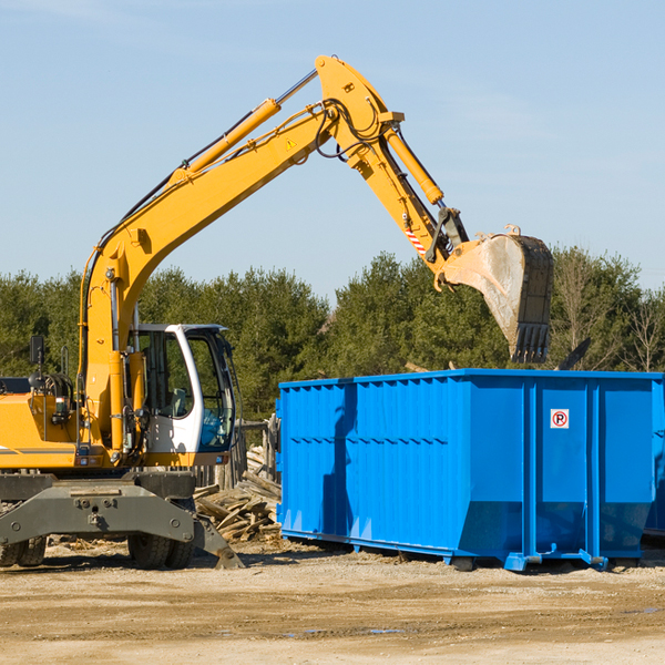 what size residential dumpster rentals are available in Battle Creek